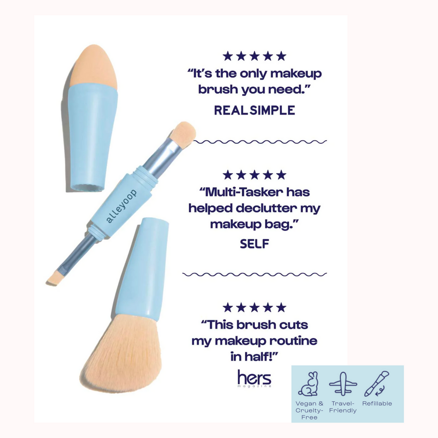 Alleyoop Multi-Tasker 4-in-1 Makeup Brush