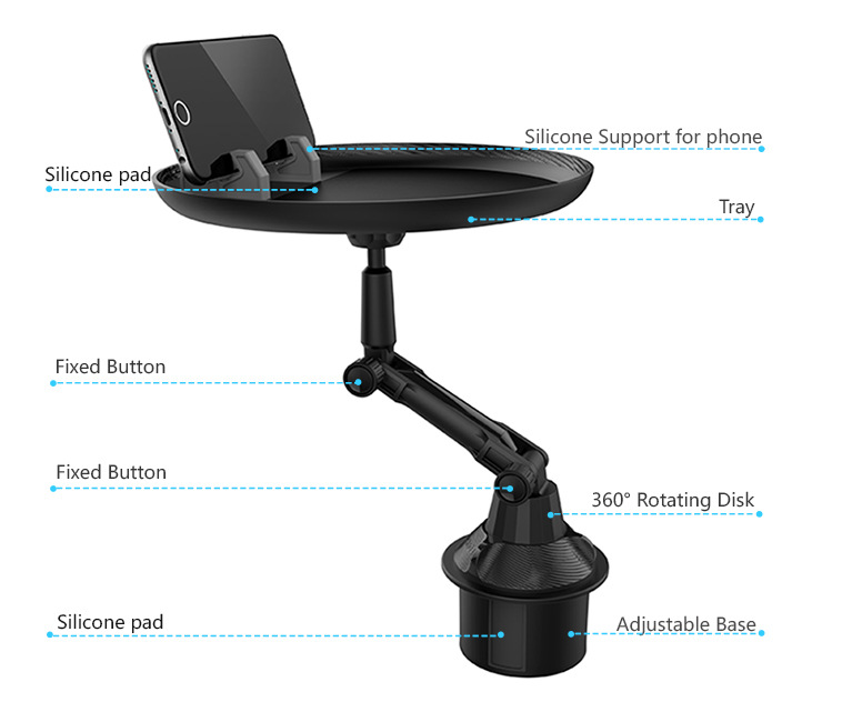 Car Cup Holder Tray Table