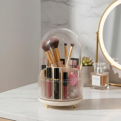Make up brush storage bin