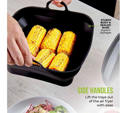 Foldable silicon pots (square)