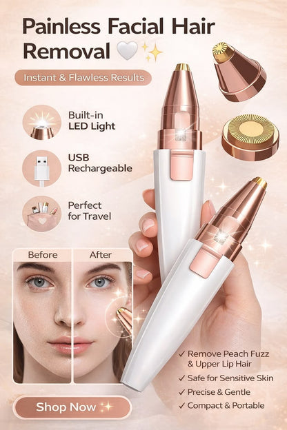 2 in 1 eyebrow trimmer