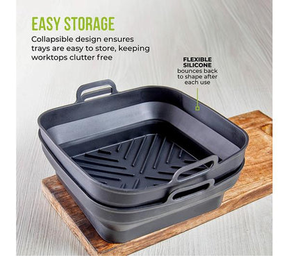 Foldable silicon pots (square)