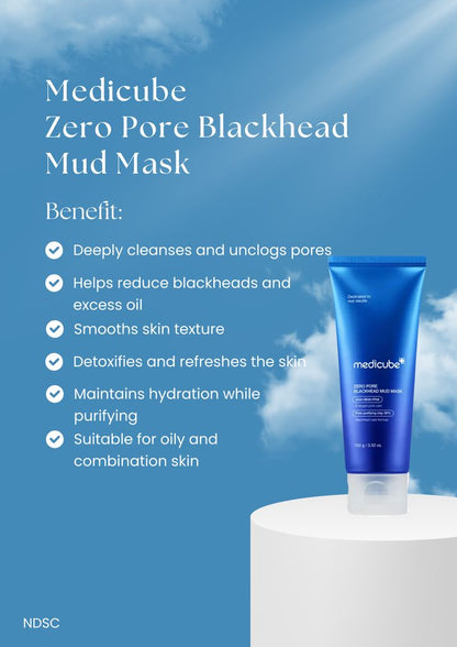 Medicube Zero Pore Blackhead Mud Facial Mask