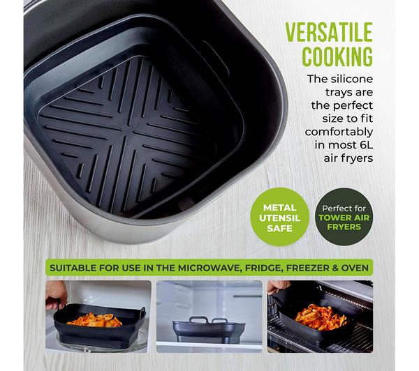 Foldable silicon pots (square)