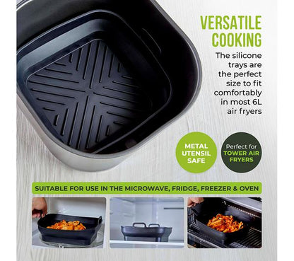 Foldable silicon pots (square)